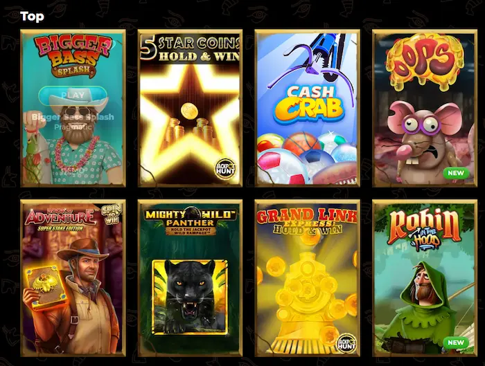 AmunRa Casino Australia games